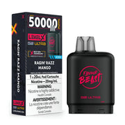 FLAVOUR BEAST - LEVEL X G2 ULTRA 50K PODS RAGIN' RAZZ MANGO ICED